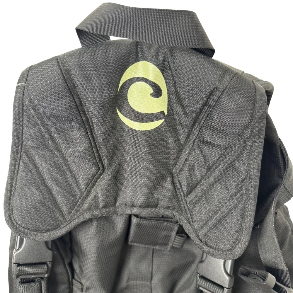 Clive Slim Pack Backpack Black Vintage REI Technical Daypack Bag 703-435-0012